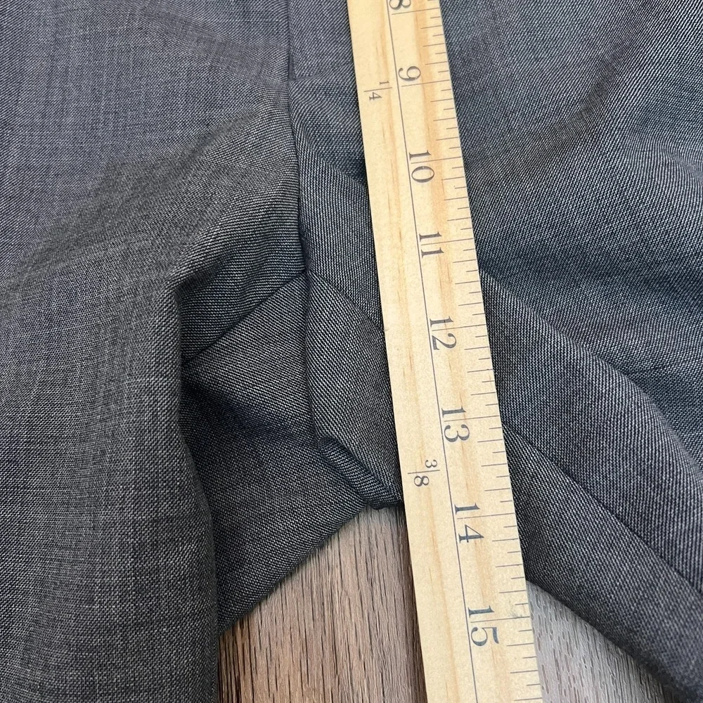 Lauren Ralph Lauren Gray Suit 48R 100% Wool Natural Stretch Flat Front Two Piece
